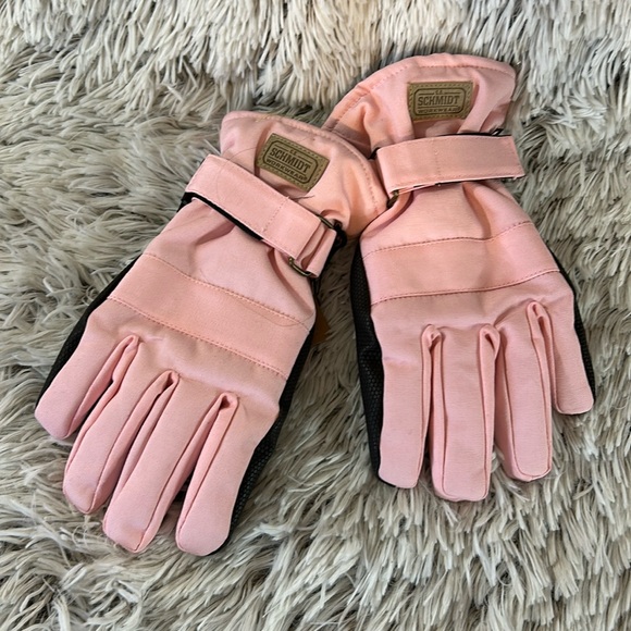 Schmidt Pink Black‎ Waterproof Thinsulate Workwear Winter Gloves Large Youth NWT - Picture 1 of 8